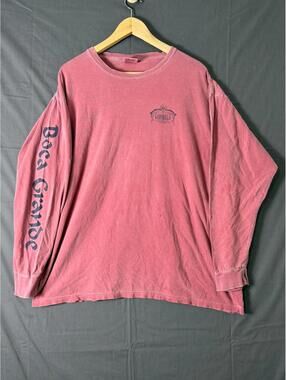 Comfort Colors Boca Grande Tarpon Fishing Long Sleeve Shirt Red Graphic Tee XL